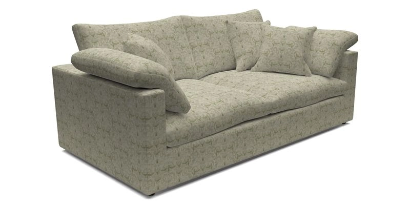 Big Softie Straight Arm 3 Seater Sofa in Sahara Chalk