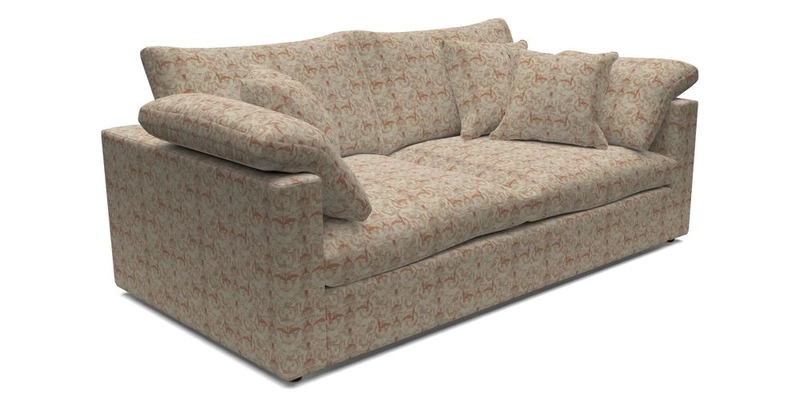 Big Softie Straight Arm 3 Seater Sofa in Sahara Chalk