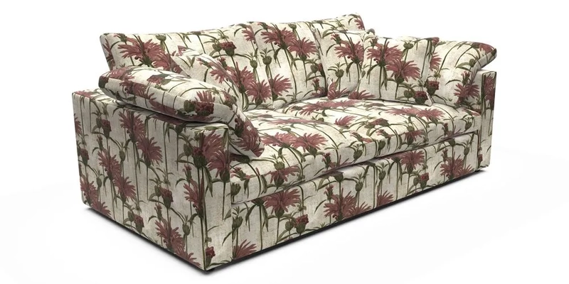 Big Softie Straight Arm 3 Seater Sofa in Sahara Chalk