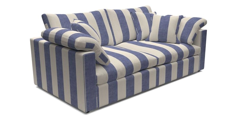 Big Softie Straight Arm 3 Seater Sofa in Sahara Chalk