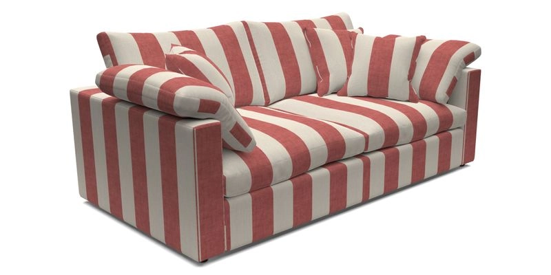 Big Softie Straight Arm 3 Seater Sofa in Sahara Chalk