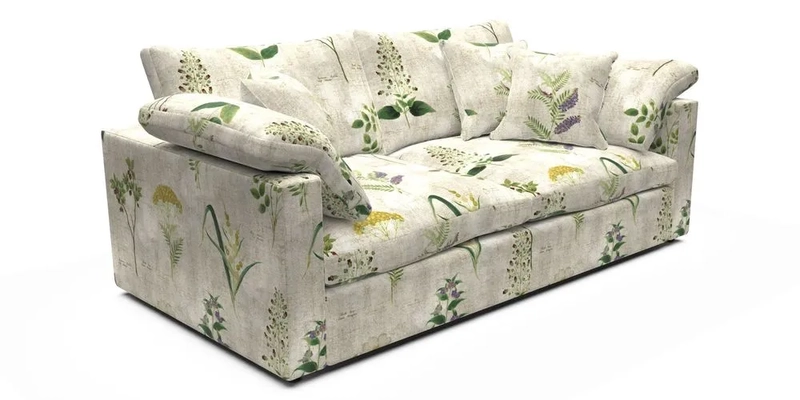 Big Softie Straight Arm 3 Seater Sofa in Sahara Chalk