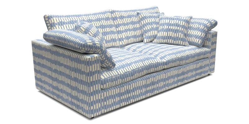 Big Softie Straight Arm 3 Seater Sofa in Sahara Chalk