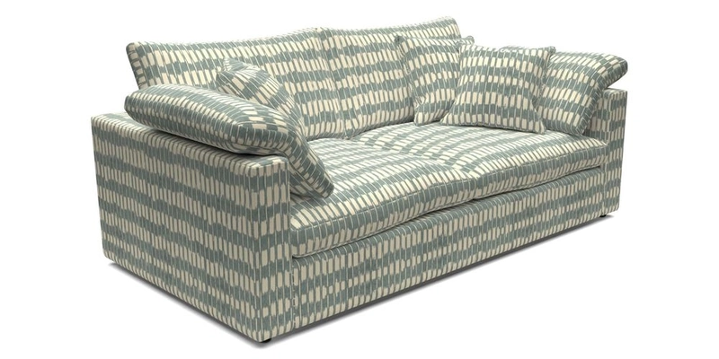 Big Softie Straight Arm 3 Seater Sofa in Sahara Chalk