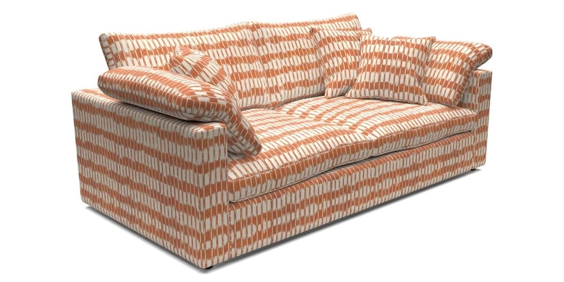 Big Softie Straight Arm 3 Seater Sofa in Sahara Chalk