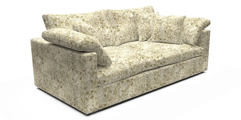 Big Softie Straight Arm 3 Seater Sofa in Sahara Chalk