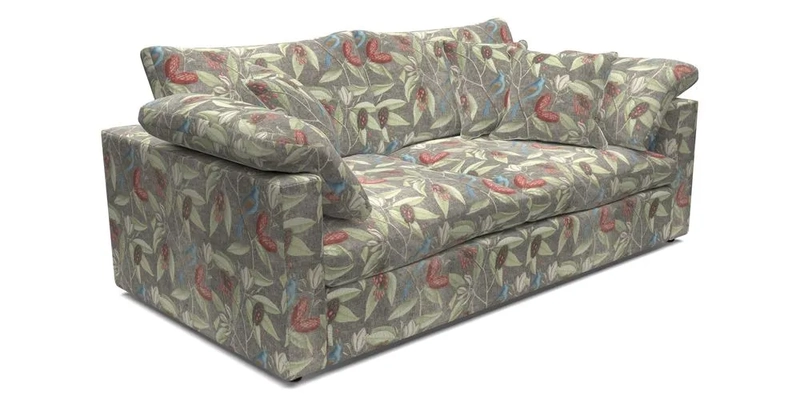 Big Softie Straight Arm 3 Seater Sofa in Sahara Chalk