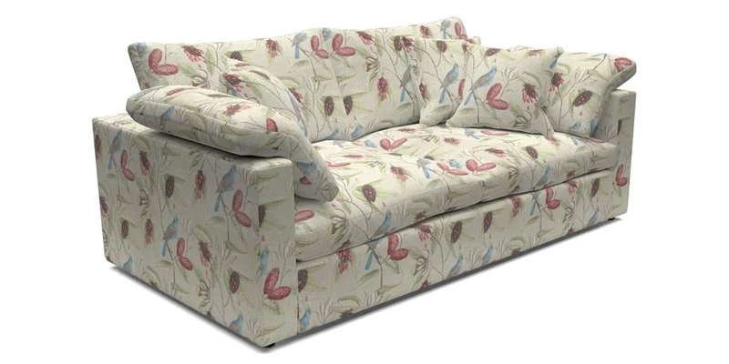 Big Softie Straight Arm 3 Seater Sofa in Sahara Chalk