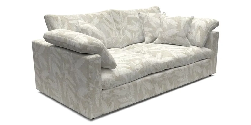 Big Softie Straight Arm 3 Seater Sofa in Sahara Chalk