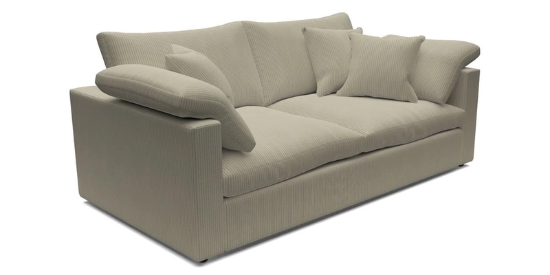 Big Softie Straight Arm 3 Seater Sofa in Sahara Chalk