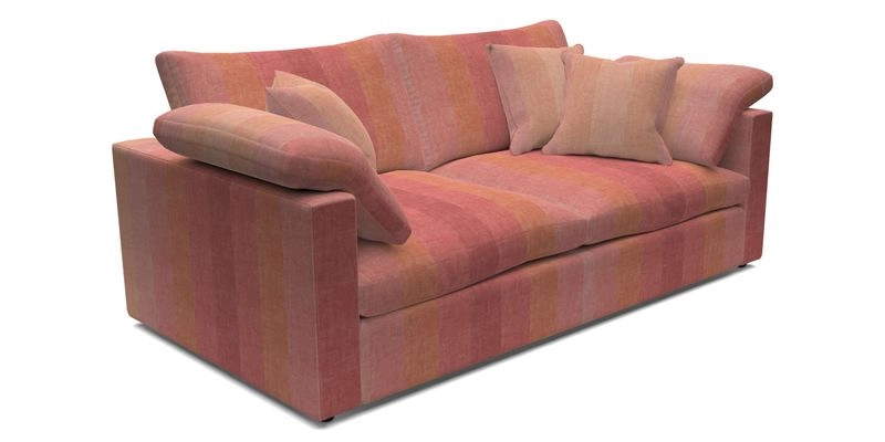 Big Softie Straight Arm 3 Seater Sofa in Sahara Chalk