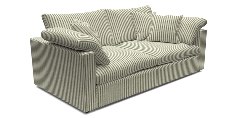 Big Softie Straight Arm 3 Seater Sofa in Sahara Chalk