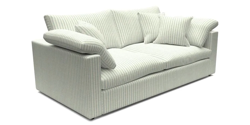 Big Softie Straight Arm 3 Seater Sofa in Sahara Chalk