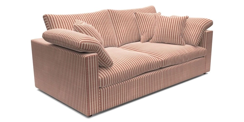 Big Softie Straight Arm 3 Seater Sofa in Sahara Chalk