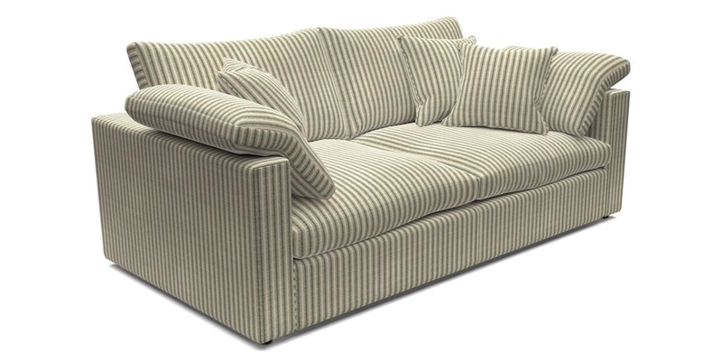Big Softie Straight Arm 3 Seater Sofa in Sahara Chalk