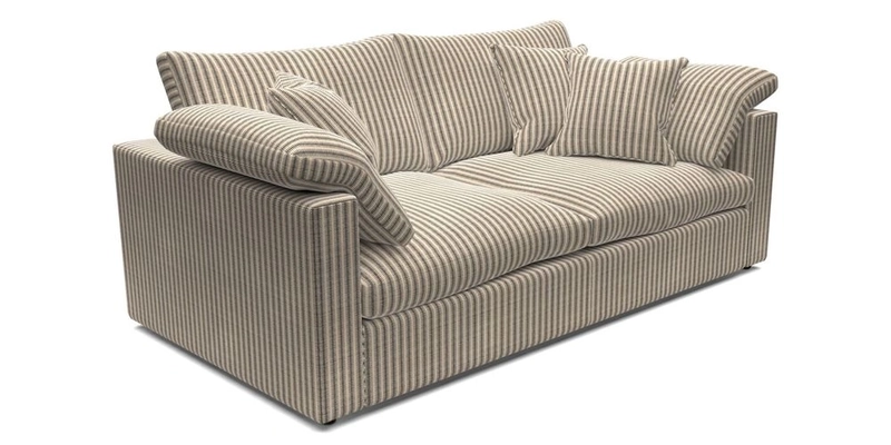 Big Softie Straight Arm 3 Seater Sofa in Sahara Chalk