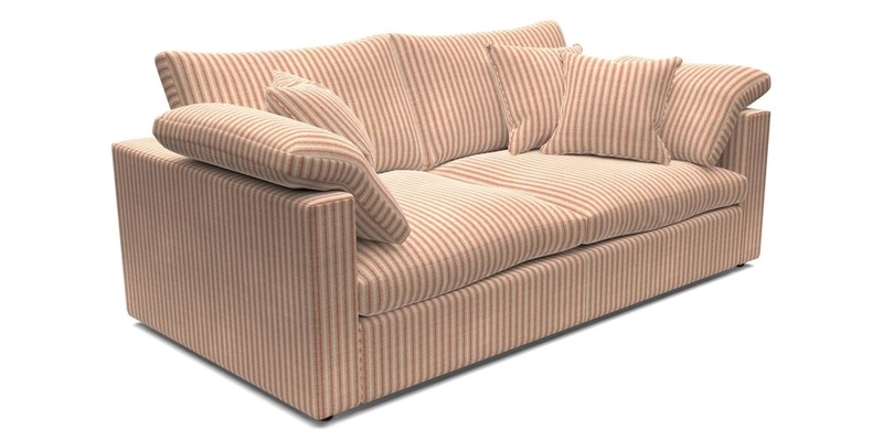 Big Softie Straight Arm 3 Seater Sofa in Sahara Chalk