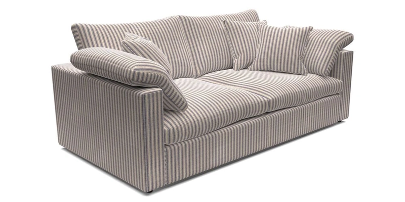 Big Softie Straight Arm 3 Seater Sofa in Sahara Chalk
