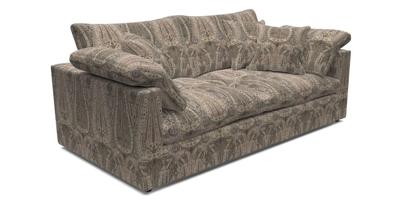 Big Softie Straight Arm 3 Seater Sofa in Sahara Chalk