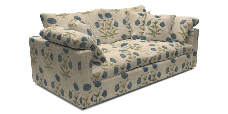 Big Softie Straight Arm 3 Seater Sofa in Sahara Chalk