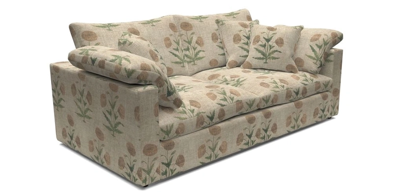 Big Softie Straight Arm 3 Seater Sofa in Sahara Chalk