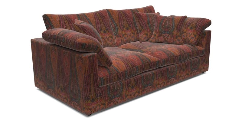 Big Softie Straight Arm 3 Seater Sofa in Sahara Chalk