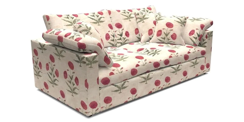 Big Softie Straight Arm 3 Seater Sofa in Sahara Chalk