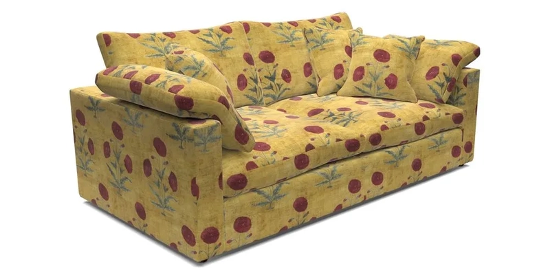 Big Softie Straight Arm 3 Seater Sofa in Sahara Chalk