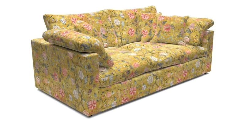 Big Softie Straight Arm 3 Seater Sofa in Sahara Chalk