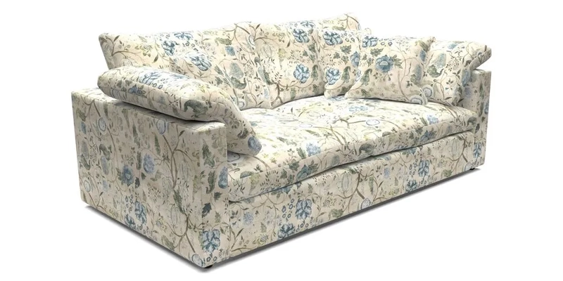 Big Softie Straight Arm 3 Seater Sofa in Sahara Chalk