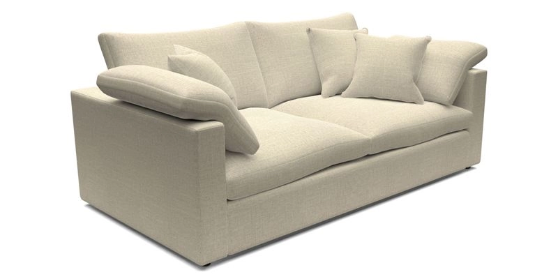 Big Softie Straight Arm 3 Seater Sofa in Sahara Chalk