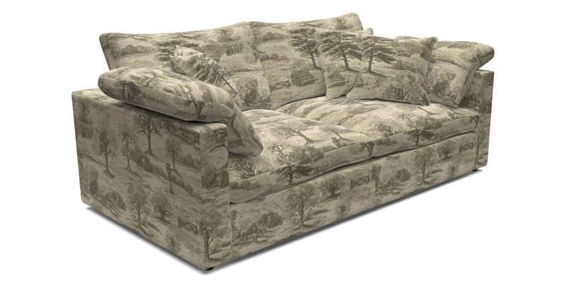Big Softie Straight Arm 3 Seater Sofa in Sahara Chalk