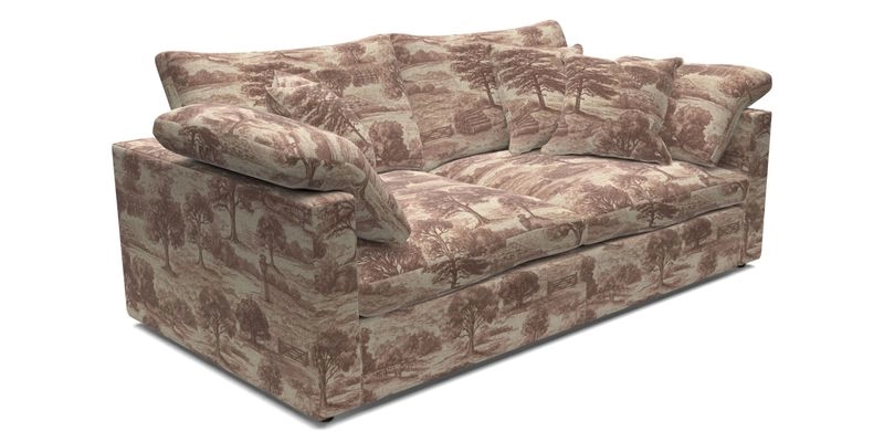 Big Softie Straight Arm 3 Seater Sofa in Sahara Chalk