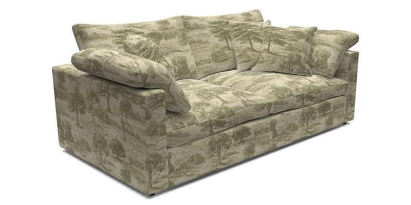 Big Softie Straight Arm 3 Seater Sofa in Sahara Chalk