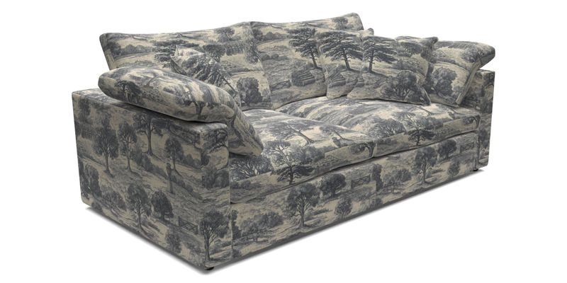 Big Softie Straight Arm 3 Seater Sofa in Sahara Chalk
