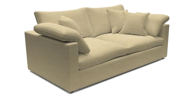 Big Softie Straight Arm 3 Seater Sofa in Sahara Chalk