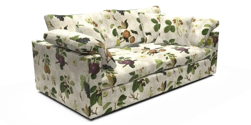 Big Softie Straight Arm 3 Seater Sofa in Sahara Chalk