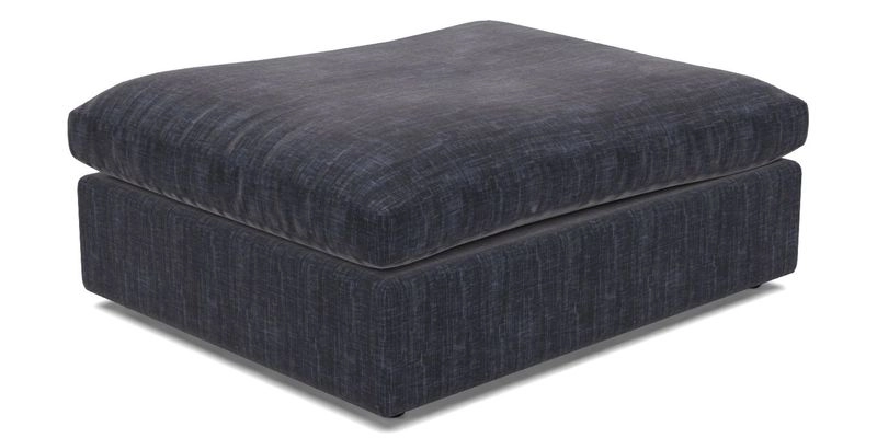 Big Softie Footstool in Two Tone Plain Biscuit