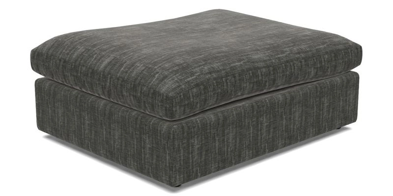 Big Softie Footstool in Two Tone Plain Biscuit
