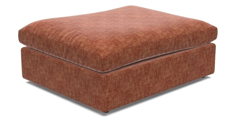 Big Softie Footstool in Two Tone Plain Biscuit