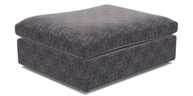 Big Softie Footstool in Two Tone Plain Biscuit
