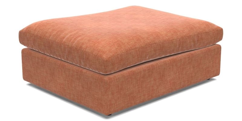 Big Softie Footstool in Two Tone Plain Biscuit
