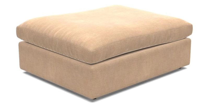 Big Softie Footstool in Two Tone Plain Biscuit