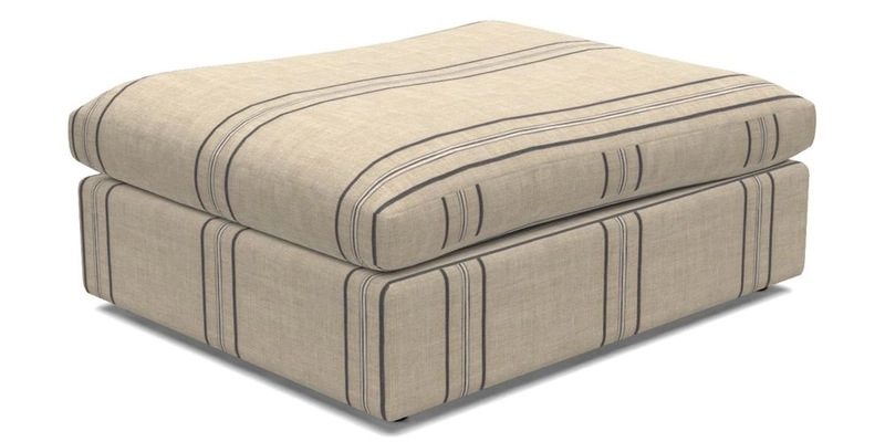 Big Softie Footstool in Two Tone Plain Biscuit