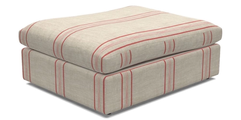 Big Softie Footstool in Two Tone Plain Biscuit