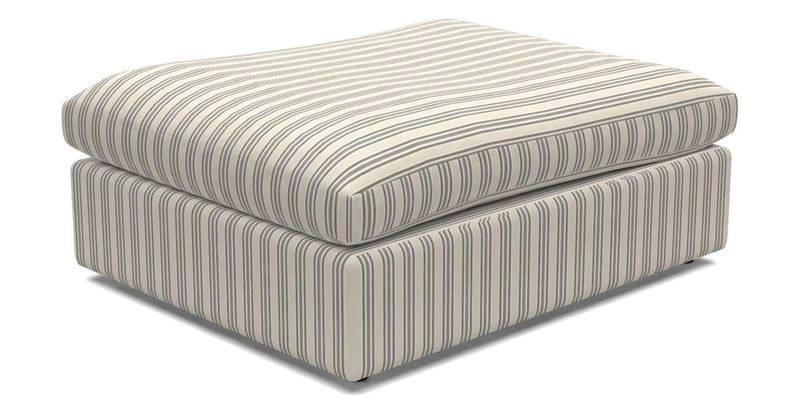 Big Softie Footstool in Two Tone Plain Biscuit