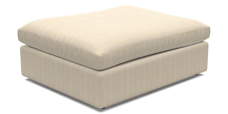 Big Softie Footstool in Two Tone Plain Biscuit