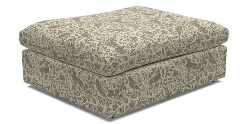 Big Softie Footstool in Two Tone Plain Biscuit