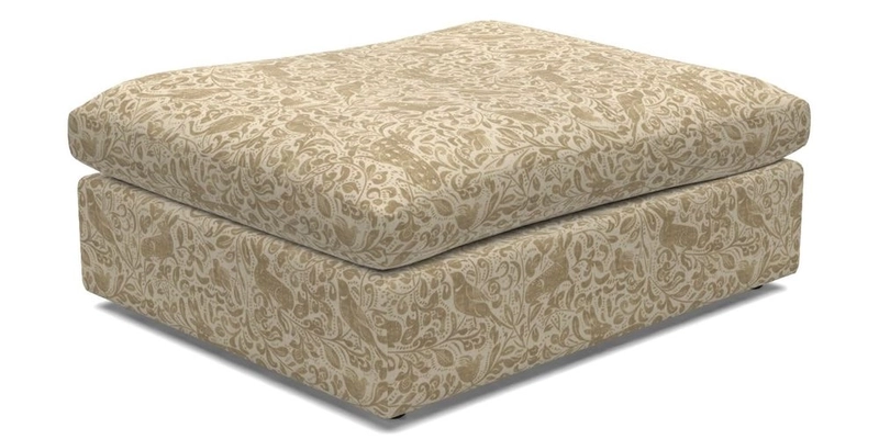 Big Softie Footstool in Two Tone Plain Biscuit