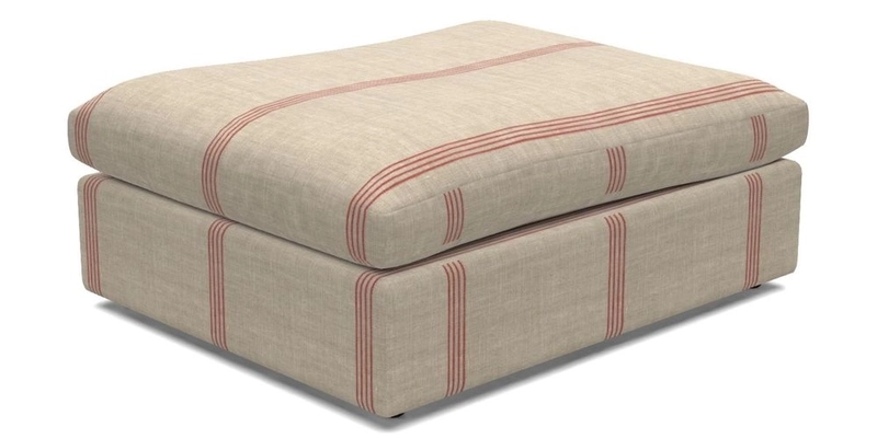 Big Softie Footstool in Two Tone Plain Biscuit